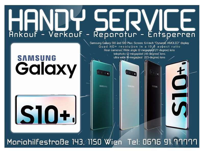 Samsung Galaxy S10 plus G975F 128GB, Schwarz ,"NEUWERTIG ...