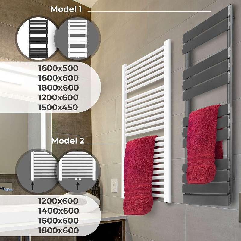 Wandheizkorper Badezimmerheizkorper Ab 55 Kostenloser Versand Vertikal 50 Mm Anschluss Mittelanschluss Seitenanschluss Wandmontage Viele Grossen Weiss Oder Anthrazit Handtuchwarmer Paneelheizkorper Badheizung Heizkorper Handtuchheizkorp