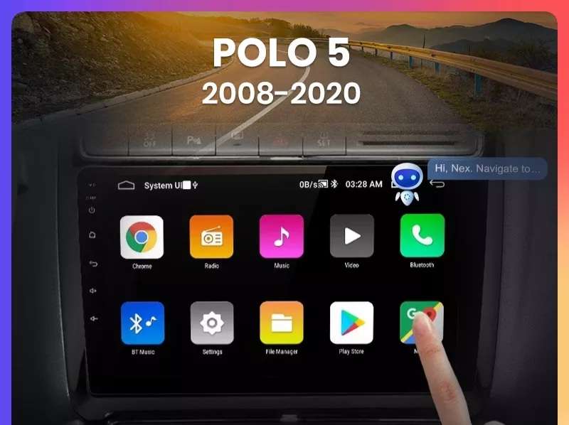 Android Auto Radio für VW POLO Limousine 6r 2008-2020 Multimedia,Navi,4G,GPS