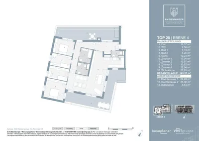5-Zimmer-Wohnung kaufen in Tulln – 143,31 m², € 865.000 – Bild 9 von 10