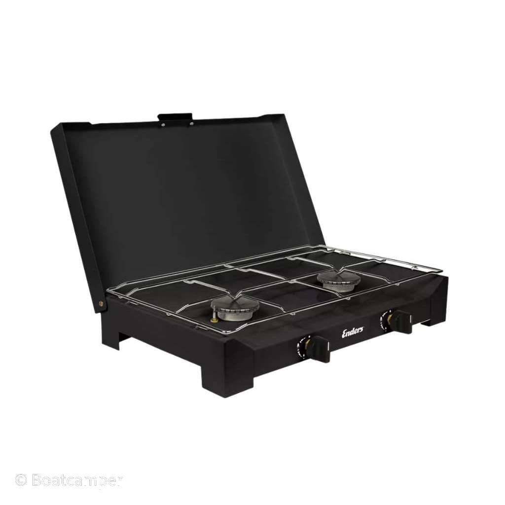 Gas-Campingkocher Dalgety 2Z BLACK (mit Zündsicherung)