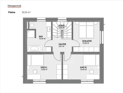 4-Zimmer-Haus kaufen in Ried im Innkreis – 130 m², € 399.600 – Bild 8 von 14