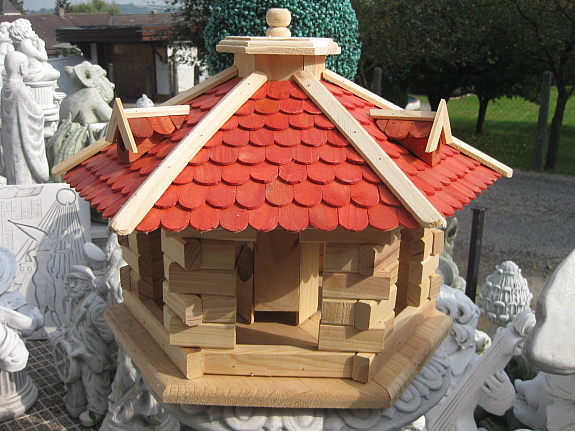  Vogelfutterhaus , Vogelhaus mit Holzschindeln