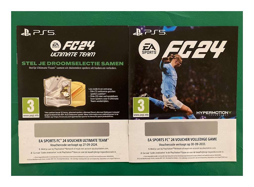 FIFA 24 - PS5 Digital Code and Code for FC24 ULTIMATE TEAM