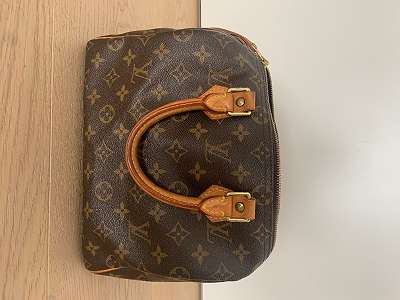 Louis Vuitton Speedy 30 Damier Azur Handbag Used (6252)