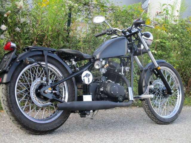 IRON HORSE Black Bobber 125ccm Zulassung Chopper