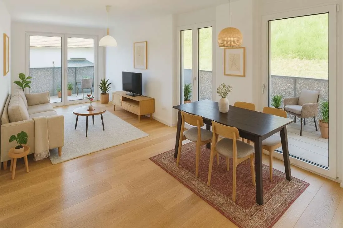 Eckwohnung mit 30 m² Balkon - Luftwärmepumpe - Tageslichtbad - bezugsfertig zu kaufen in 2391 Kaltenleutgeben - Ansicht 3