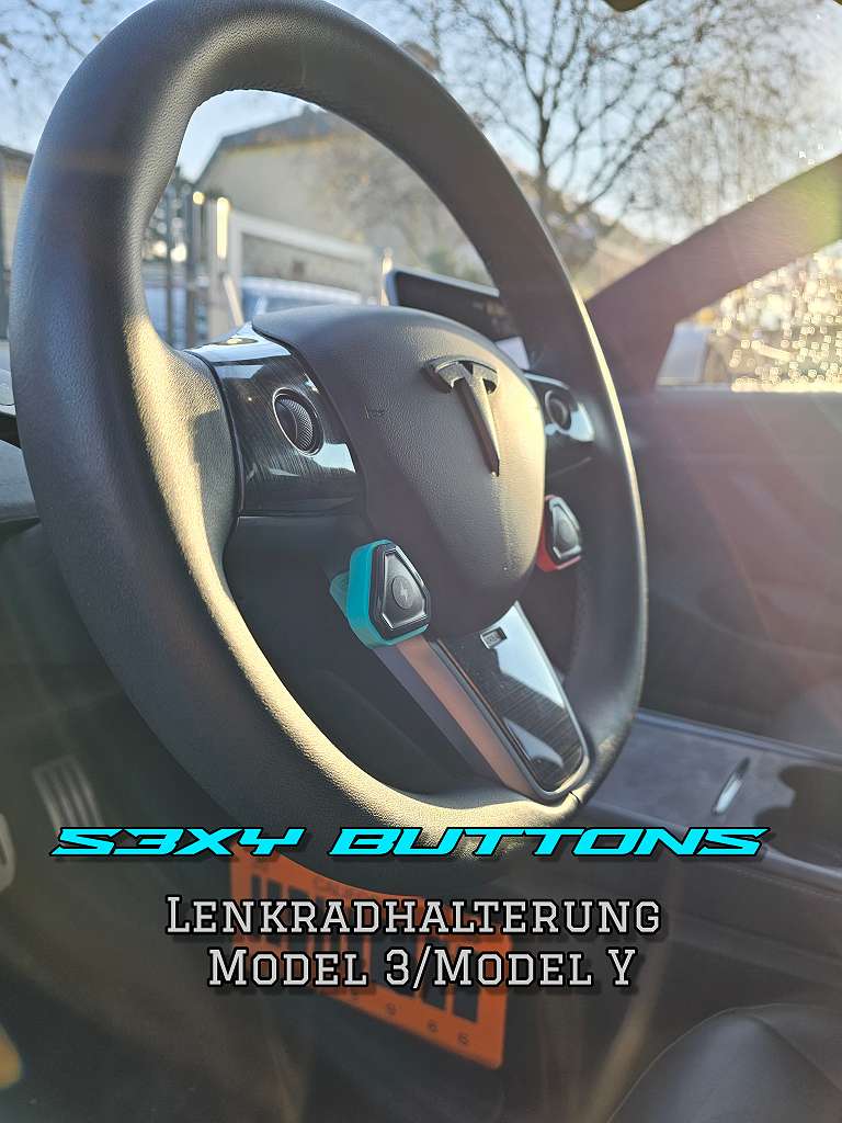 S3XY Button Lenkrad-Halterung für Tesla Model 3/Model Y, € 29,- (1100 Wien)  - willhaben
