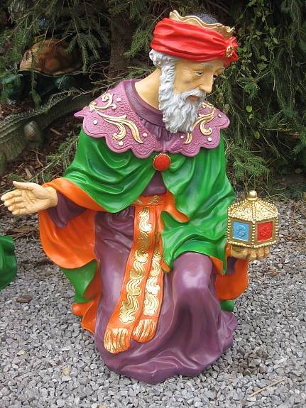 Große Krippenfiguren XXL 90 cm hoch 13teilig Figuren Garten handbemalt