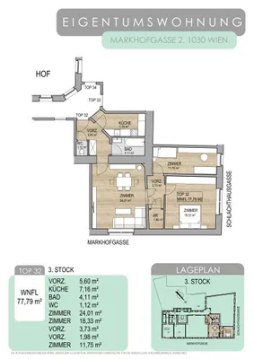 3-Zimmer-Wohnung kaufen in Wien – 77,79 m², € 449.000 – Bild 18 von 18