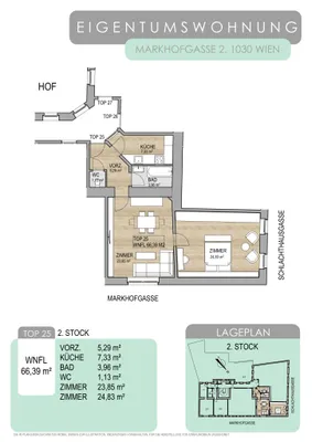 2-Zimmer-Wohnung kaufen in Wien – 66,39 m², € 385.000 – Bild 22 von 22