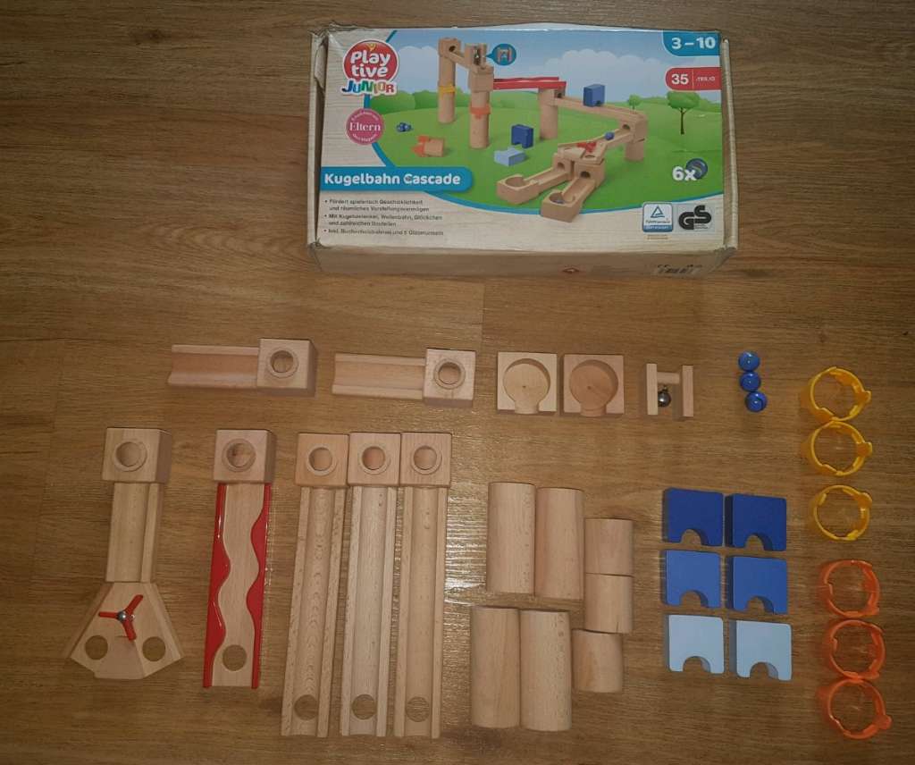 PLAY TIVE Kugelbahn Cascade, Holz, w. NEU!, € 15,- (8530