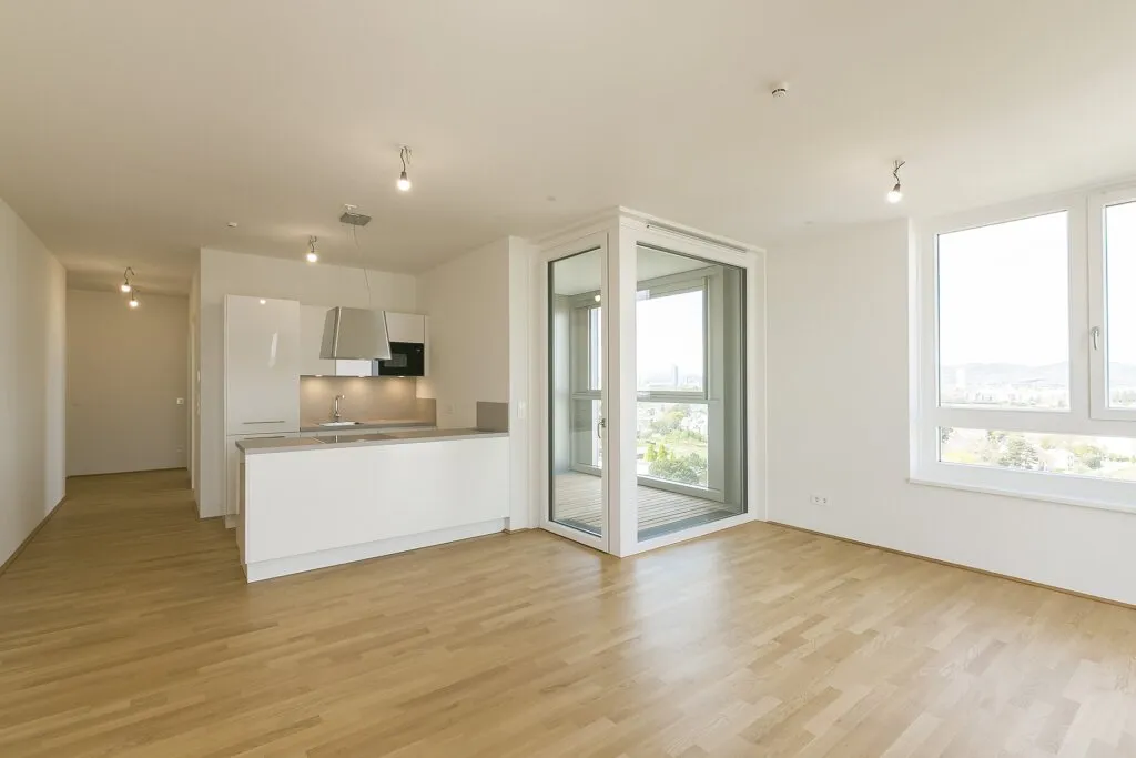 V22 Living - 3 Zimmer im 11. Stock mit Fernblick und Rooftop Pool – pohled 3