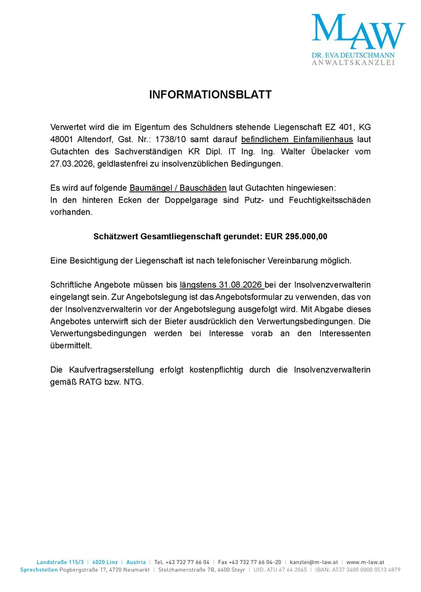 Haus – St. Roman, Aschenberg - Ansicht 2