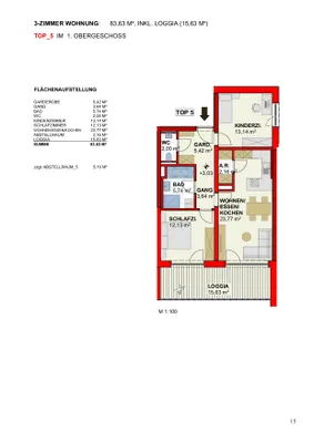 3-Zimmer-Wohnung kaufen in Schärding – 84 m², € 308.950 – Bild 6 von 9