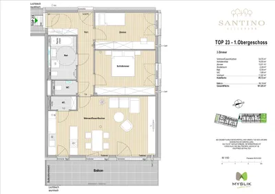 3-Zimmer-Wohnung kaufen in Salzburg Stadt – 85,72 m², € 1.127.412 – Bild 3 von 7