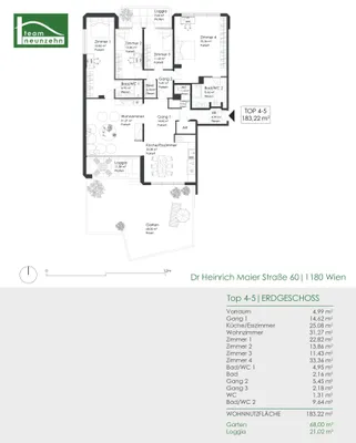 5-Zimmer-Wohnung mieten in Wien – 183,22 m², € 4.343 – Bild 33 von 33