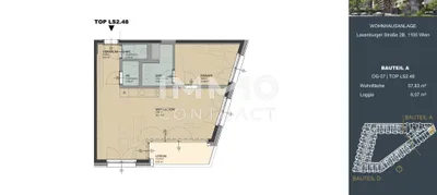 2-Zimmer-Wohnung kaufen in Wien – 57,77 m², € 380.200 – Bild 12 von 12