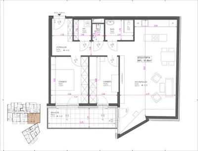 3-Zimmer-Wohnung kaufen in Wien – 81,4 m², € 549.900 – Bild 24 von 24