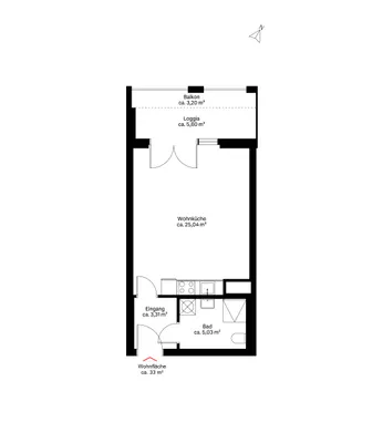 1-Zimmer-Wohnung kaufen in Wien – 33 m², € 315.000 – Bild 8 von 8