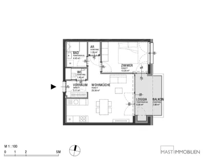 2-Zimmer-Wohnung kaufen in Wien – 54,5 m², € 348.000 – Bild 10 von 10