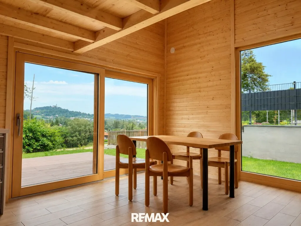 Exklusives Holzhaus mit Wellnessfaktor und Pöstlingbergblick - Ansicht 3