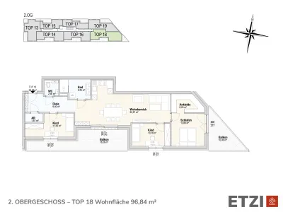 3-Zimmer-Wohnung kaufen in Krems Land – 96,84 m², € 446.200 – Bild 4 von 16