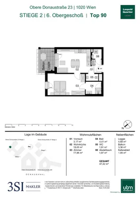 2-Zimmer-Wohnung kaufen in Wien – 47,42 m², € 536.000 – Bild 22 von 22