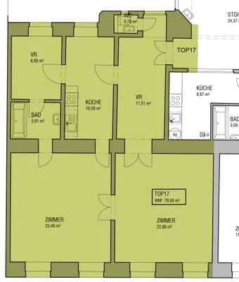 2-Zimmer-Wohnung kaufen in Wien – 79,93 m², € 379.000 – Bild 9 von 9
