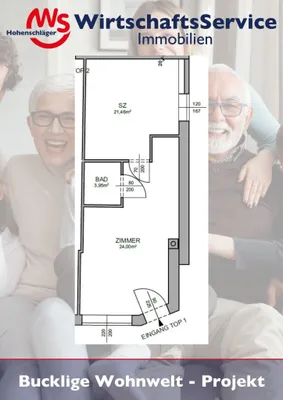 Wohnung kaufen in Wiener Neustadt Land – 43,01 m², € 74.900 – Bild 6 von 9