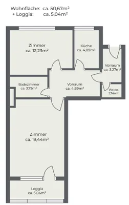 2-Zimmer-Wohnung mieten in Wien – 50,67 m², € 998 – Bild 12 von 12