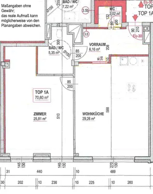 2-Zimmer-Wohnung mieten in Wien – 71 m², € 1.200 – Bild 16 von 16