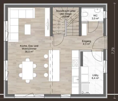 4-Zimmer-Haus kaufen in Graz-Umgebung – 105 m², € 279.800 – Bild 4 von 5
