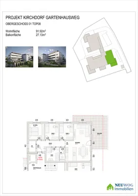 4-Zimmer-Wohnung kaufen in Kirchdorf an der Krems – 91,92 m², € 373.000 – Bild 16 von 21