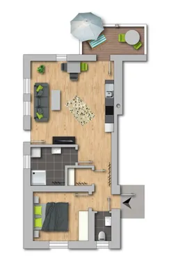2-Zimmer-Wohnung mieten in Gmunden – 47 m², € 832 – Bild 11 von 11