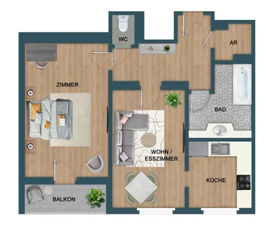 2-Zimmer-Wohnung kaufen in Wien – 60,59 m², € 209.900 – Bild 22 von 22