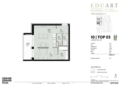 2-Zimmer-Wohnung mieten in Wien – 37,32 m², € 1.099 – Bild 22 von 22