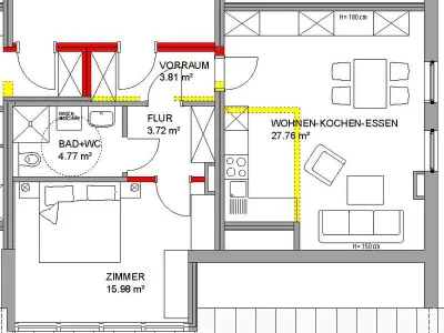 2-Zimmer-Wohnung mieten in Murau – 56,04 m², € 589 – Bild 9 von 9