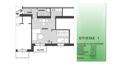 2-Zimmer-Wohnung kaufen in Wien – 33,04 m², € 179.000 – Bild 15 von 15