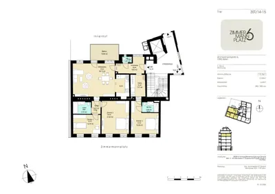 4-Zimmer-Wohnung kaufen in Wien – 119,17 m², € 1.050.000 – Bild 5 von 6