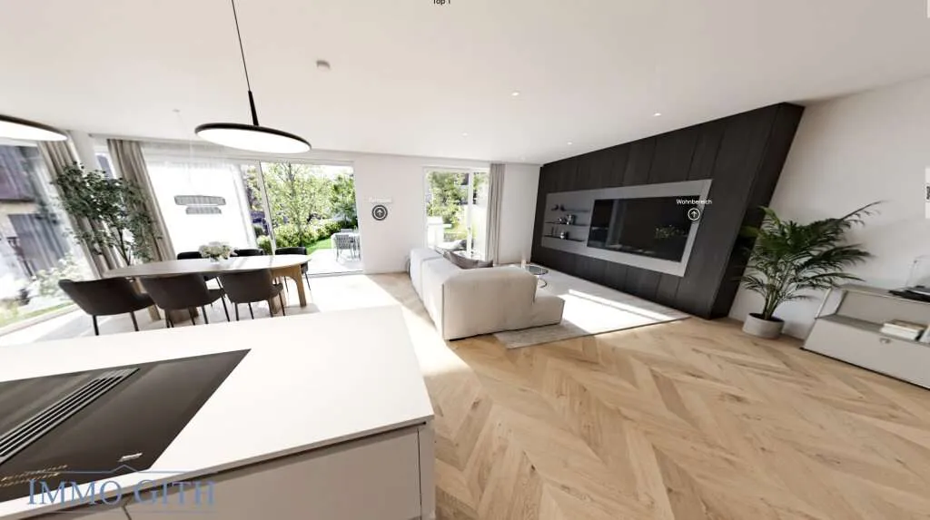 EXKLUSIVE CA. 156 m² GROSSE 4-ZIMMER-RESIDENZ MIT CA. 32 m² TERRASSE & WIENBLICK IM REFUGIUM SONNBERG ZU KAUFEN! - WOHNEN ÜBER DEN DÄCHERN PERCHTOLDSDORFS - Ansicht 3