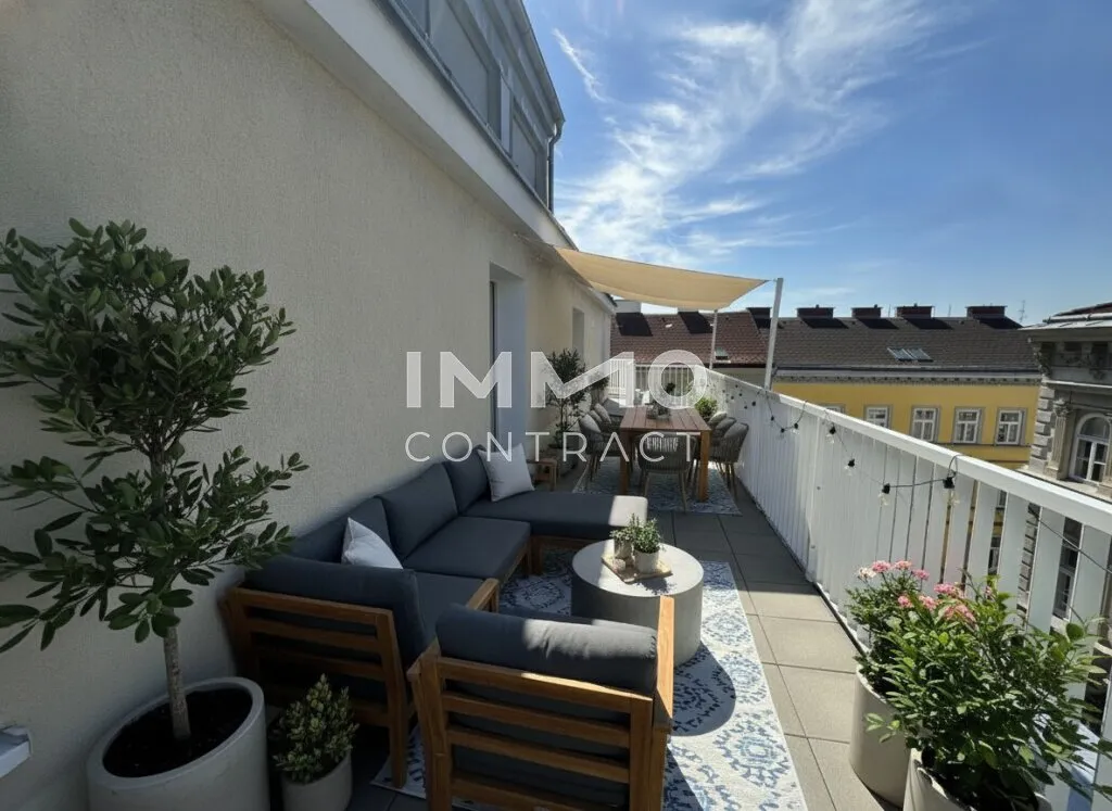 Traumhafte 3-Zimmer-Wohnung mit großer Terrasse in U6-Nähe, Wien