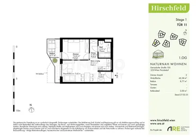 2-Zimmer-Wohnung kaufen in Wien – 45,38 m², € 259.000 – Bild 10 von 10