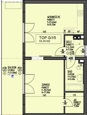 2-Zimmer-Wohnung kaufen in Wien – 53 m², € 135.000 – Bild 9 von 9