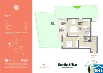 Immobilie kaufen in Wiener Neustadt – 62,37 m², € 285.000 – Bild 14 von 14