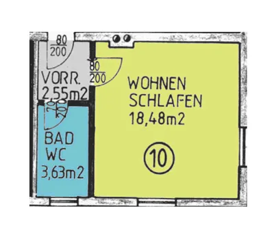 1-Zimmer-Wohnung mieten in Vöcklabruck – 24,66 m², € 470 – Bild 8 von 8