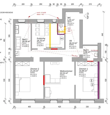 3-Zimmer-Wohnung mieten in Wien – 107,82 m², € 2.123 – Bild 9 von 10