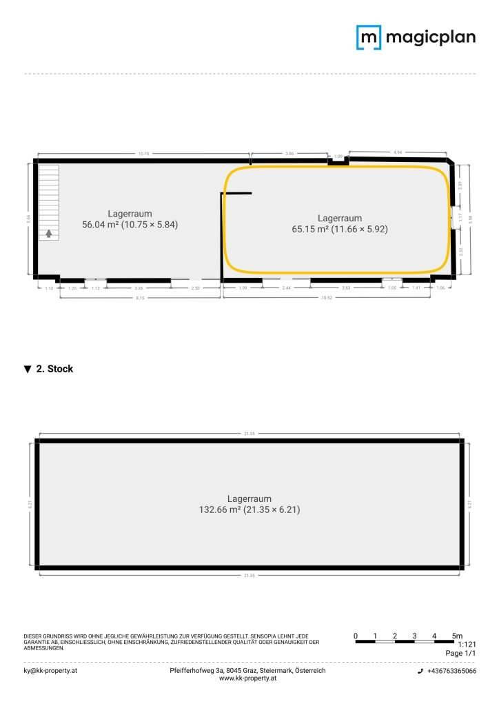 Lagerfläche ca. 65m² in Liebenau/Graz zu vermieten - Ansicht 3