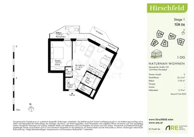 2-Zimmer-Wohnung kaufen in Wien – 53,13 m², € 299.000 – Bild 4 von 9