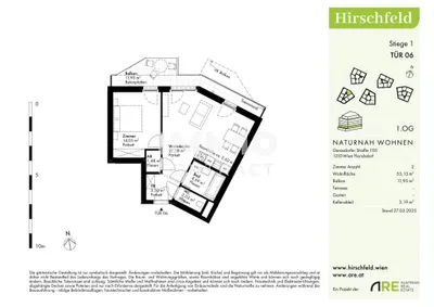 2-Zimmer-Wohnung kaufen in Wien – 53,13 m², € 299.000 – Bild 9 von 9